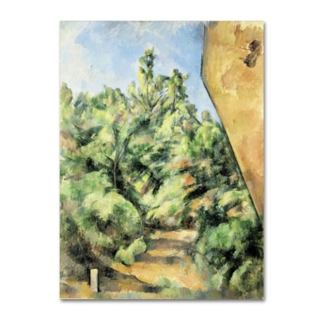 Cezanne 'The Red Rock' Canvas Art,14x19